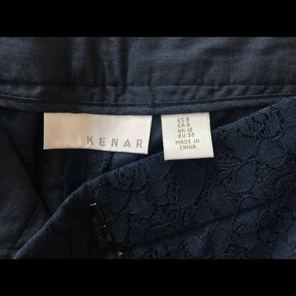 KENAR Lace Detail Shorts - Size 8 - Picture 3 of 3